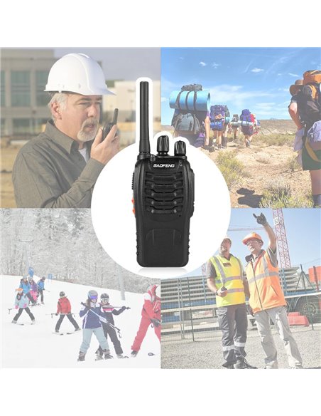 BAOFENG σετ ασύρματοι πομποδέκτες BF-88E, PMR, 0.5W, μαύρο, 2τμχ