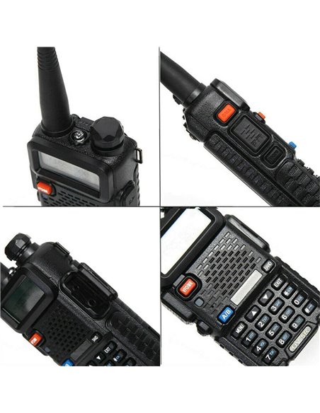 BAOFENG ασύρματος πομποδέκτης UV-5R, VHF/UHF, 5W, μαύρος