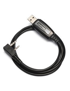 BAOFENG καλώδιο USB σε 2 pin BFG-CBL για προγραμματισμό πομποδεκτών, 1m, μαύρο