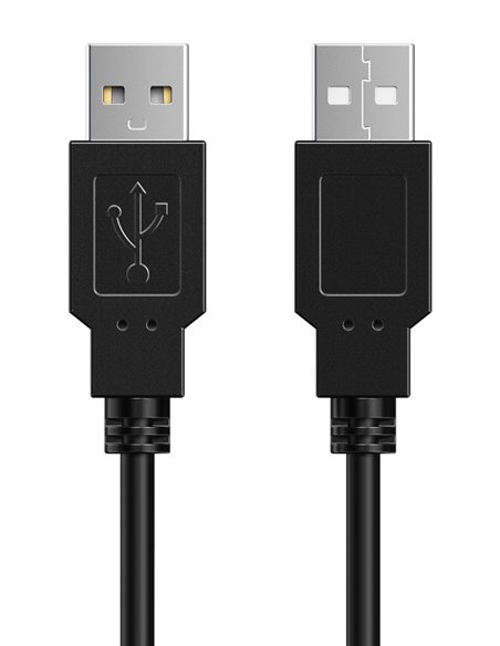 CABLETIME καλώδιο USB 2.0 C161-AMAM, 480Mbps, 0.5m, μαύρο