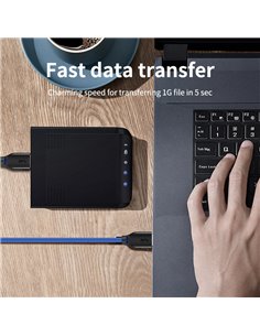 CABLETIME καλώδιο USB 3.0 CT-C160-U3-AMAM, 5Gbps, 2m, μπλε
