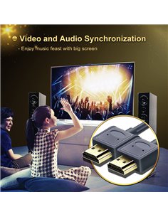 CABLETIME καλώδιο HDMI AV540-USHEAAG με Ethernet, slim, 4K/60Hz, 18 Gbps, 1.8m, μπλε