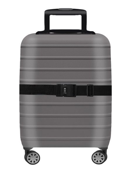 HOME USE ιμάντας βαλίτσας HUH-0240 με λουκέτο συνδυασμού, ρυθμιζόμενος, 2m, μαύρος