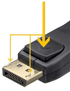 GOOBAY καλώδιο DisplayPort 74759, VESA Certified, 16K/60Hz, 80 Gbps, 1m, μαύρο