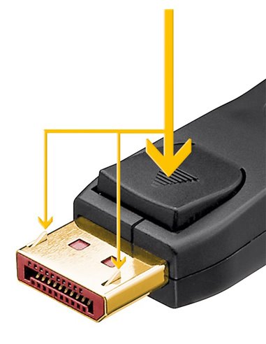 GOOBAY καλώδιο DisplayPort 74761, 16K/60Hz, 80 Gbps, 2m, μαύρο