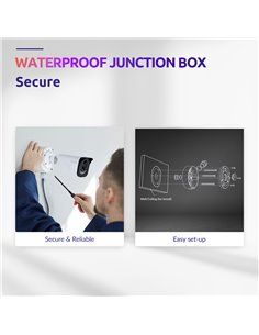 STRONG βάση κάμερας ασφαλείας JB01, μεταλλική, IP66, λευκή