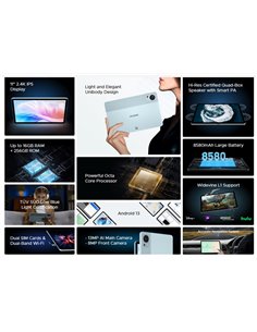 DOOGEE tablet T30S, 11", 6/256GB, 4G, Android 13, 8580mAh, μαύρο