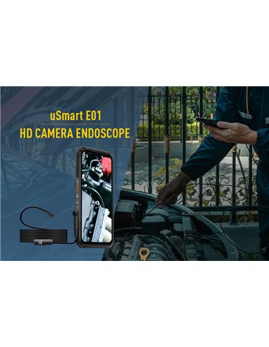 ULEFONE ενδοσκοπική κάμερα E01 για uSmart βύσμα, 1MP, IP67