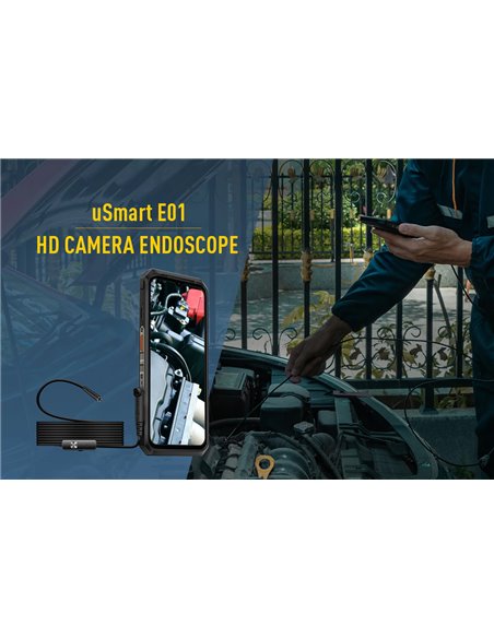 ULEFONE ενδοσκοπική κάμερα E01 για uSmart βύσμα, 1MP, IP67