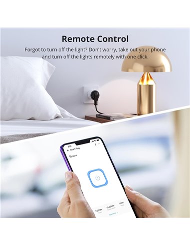 SONOFF smart αντάπτορας ρεύματος S60TPF, μονός, 4000W, WiFi, λευκός