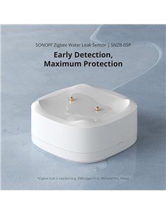 SONOFF smart ανιχνευτής πλημμύρας SNZB-05P, ZigBee, μπαταρίας, λευκός