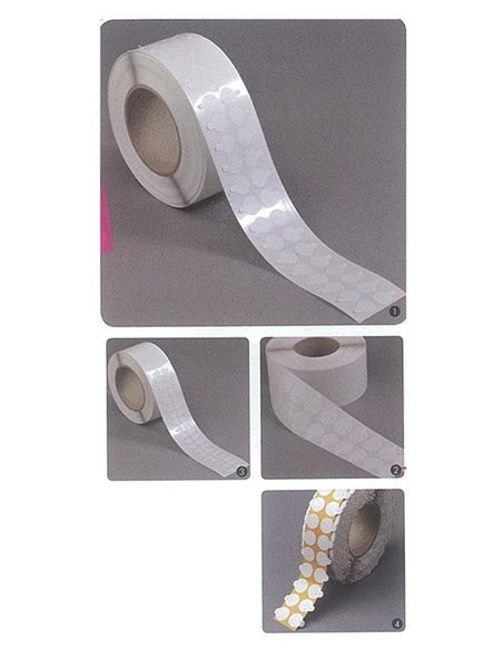 Αυτοκόλλητα στρόγγυλα Ø30χιλ permanent/removable(5000τεμ/ρολ)