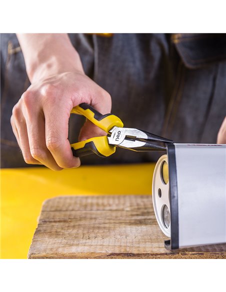 DELI μυτοτσίμπιδο ίσιο DL2106 με αντιολισθητικές λαβές, 160mm