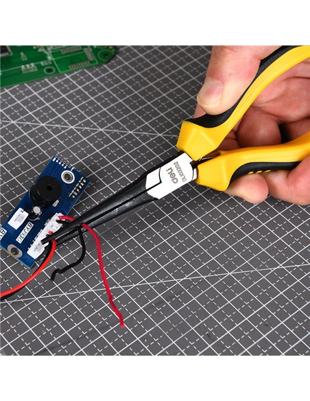 DELI μυτοτσίμπιδο ίσιο DL103202 με αντιολισθητικές λαβές, 150mm