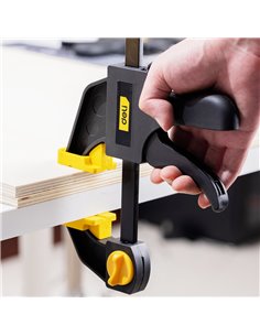 DELI σφιγκτήρας σκανδάλης DL110112 με μέγιστο άνοιγμα 300mm, μαύρος