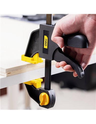 DELI σφιγκτήρας σκανδάλης DL110112 με μέγιστο άνοιγμα 300mm, μαύρος