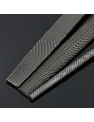 DELI σετ λίμες DL75108 με αντιολισθητική λαβή, μετάλλου, 200mm, 3τμχ