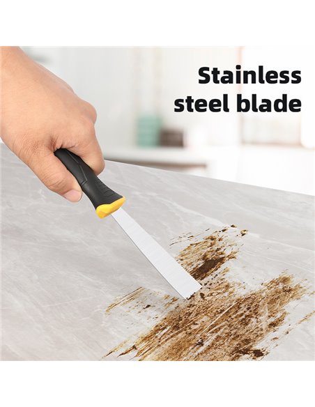 DELI σπάτουλα DL-HD1 με αντιολισθητική λαβή, ανοξείδωτο ατσάλι, 25mm