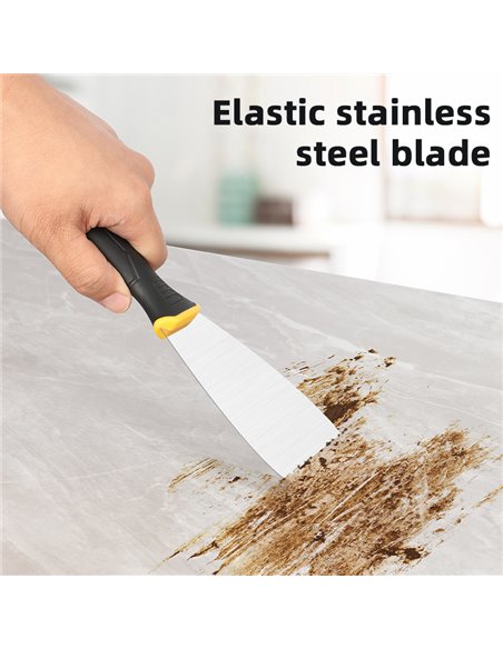 DELI σπάτουλα DL-HD2 με αντιολισθητική λαβή, ανοξείδωτο ατσάλι, 50mm