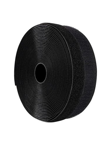 Velcro ταινία αυτοκόλλητη μαύρη,16mm, 25μέτρα