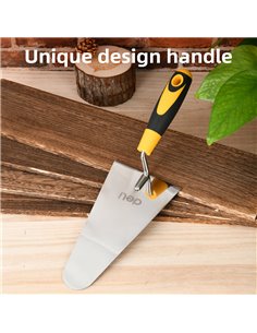 DELI μυστρί DL509323 με αντιολισθητική λαβή, ανοξείδωτο ατσάλι, 200mm