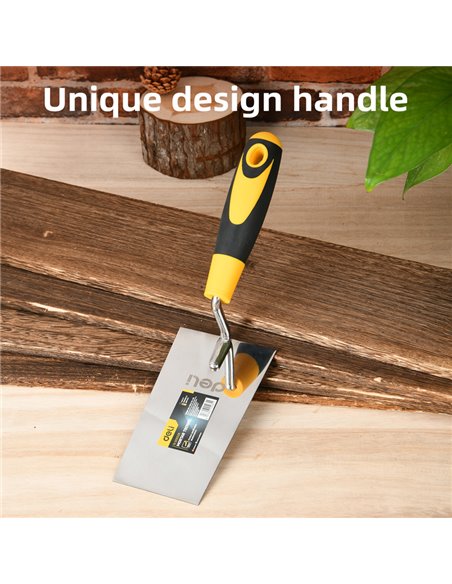 DELI μυστρί DL509328 με αντιολισθητική λαβή, ανοξείδωτο ατσάλι, 140mm