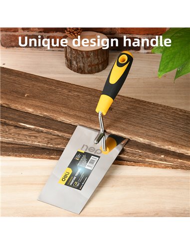 DELI μυστρί DL509330 με αντιολισθητική λαβή, ανοξείδωτο ατσάλι, 180mm