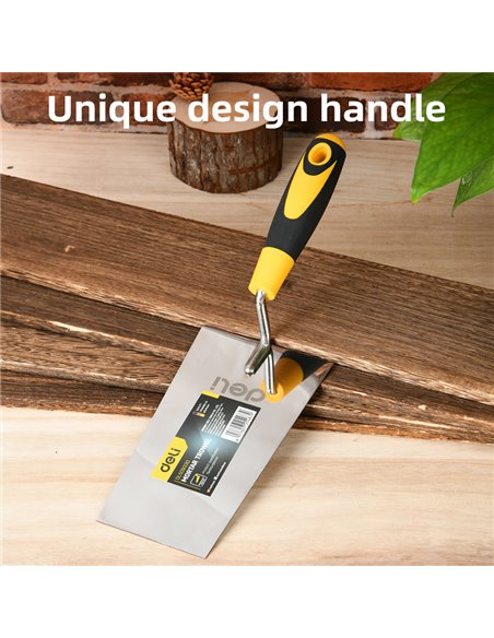 DELI μυστρί DL509330 με αντιολισθητική λαβή, ανοξείδωτο ατσάλι, 180mm