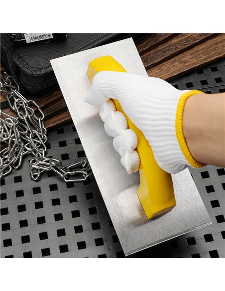 DELI σπάτουλα σοβατίσματος DL509309 με πλαστική λαβή, χάλυβας άνθρακα, 230x100mm