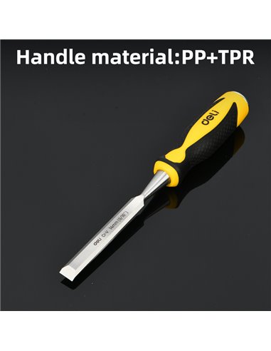 DELI σκαρπέλο ξύλου DL6214-E1 με αντιολισθητική λαβή, 14mm