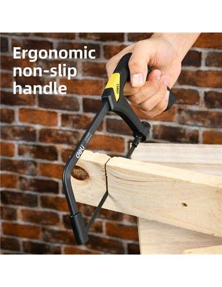 DELI πριόνι σιδήρου/ξύλου DL353106 με εργονομική λαβή, 150mm