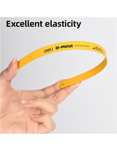 DELI σετ λάμες πριονιού σιδήρου/ξύλου DL353805A, 300mm, 18 TPI, 5τμχ