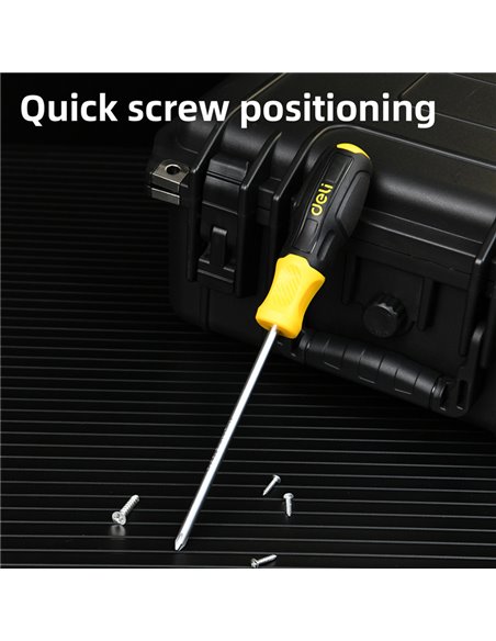 DELI κατσαβίδι σταυρωτό DL635150N με αντιολισθητική λαβή, μαγνητικό, PH1x150mm