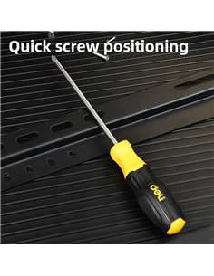 DELI κατσαβίδι σταυρωτό DL638150N με αντιολισθητική λαβή, μαγνητικό, PH3x150mm