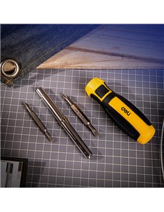 DELI κατσαβίδι DL260206 με εναλλασσόμενες μύτες, μαγνητικό, 4τμχ