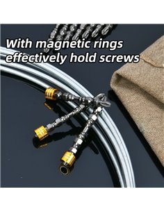 DELI σετ μύτες κατσαβιδιού DL255065 για δραπανοκατσάβιδο, διπλή κεφαλή, PH2x65mm, με μαγνητικό ring, 10τμχ