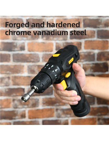 DELI σετ καρυδάκια DL4808T για δραπανοκατσάβιδο, μαγνητικά, 8mm, εξάγωνα, 3τμχ