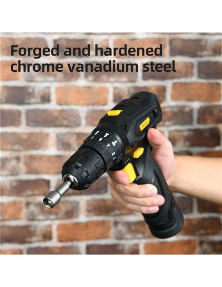 DELI σετ καρυδάκια DL4808T για δραπανοκατσάβιδο, μαγνητικά, 8mm, εξάγωνα, 3τμχ