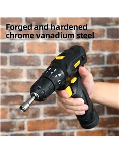 DELI σετ καρυδάκια DL4812T για δραπανοκατσάβιδο, μαγνητικά, 12mm, εξάγωνα, 3τμχ