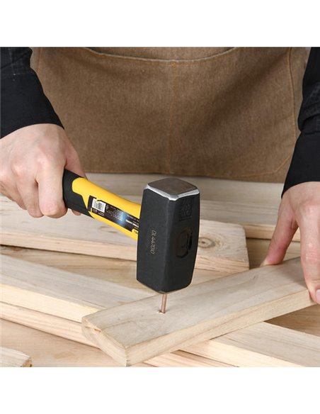 DELI βαριοπούλα DL447010 με αντιολισθητική Fiberglass λαβή, 1000gr, 275mm