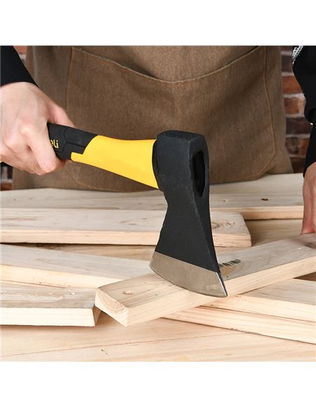 DELI τσεκούρι DL5710 με αντιολισθητική Fiberglass λαβή, 1000gr, 420mm