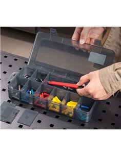 DELI ταμπακιέρα DL432304, 12 θέσεων, 26x13.5x4.4cm, πλαστική, μαύρη