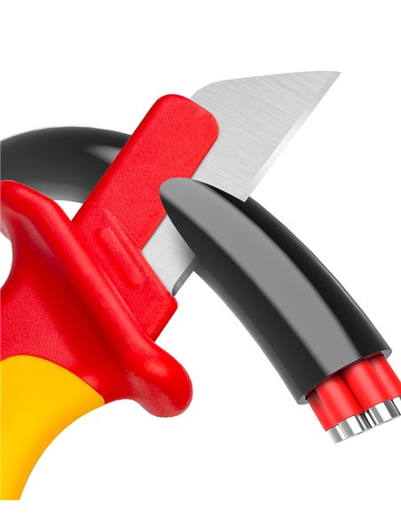 DELI μαχαίρι ηλεκτρολόγου DL515185, αντιολισθητική λαβή, VDE 1000V, 185mm