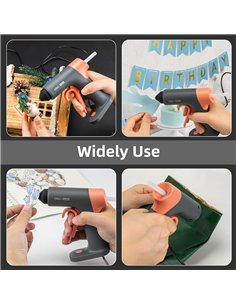 DELI σετ εργαλείων με πιστόλι θερμοκόλλησης H1001-C, 7τμχ