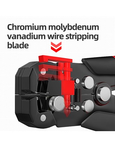DELI αυτόματος απογυμνωτής καλωδίων DL2017, 0.2-6mm², 200mm