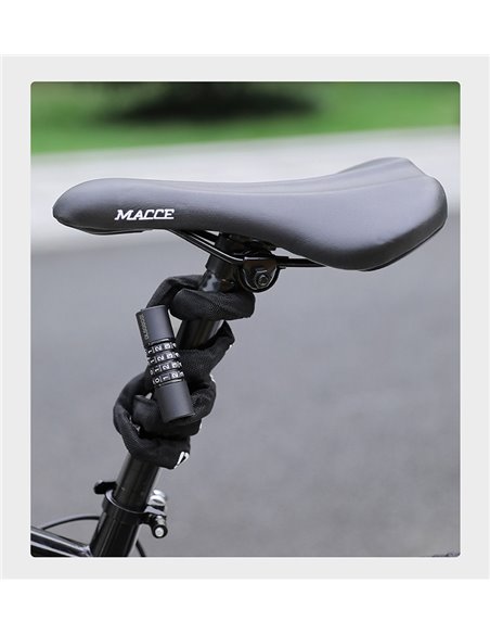 DELI κλειδαριά ποδηλάτου συνδυασμού DL508031, Φ4mm, 1m, μαύρη