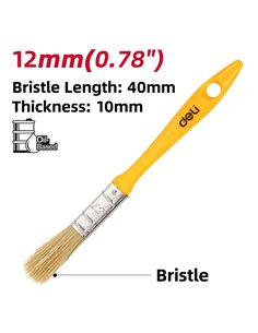 DELI πινέλο βαφής DL509131 με φυσικές τρίχες, πλαστική λαβή, 12mm