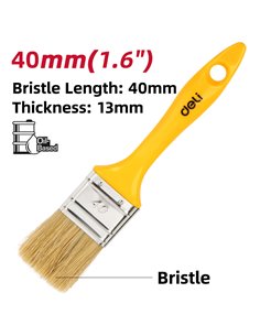 DELI πινέλο βαφής DL509134 με φυσικές τρίχες, πλαστική λαβή, 40mm