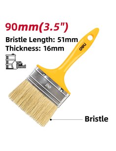 DELI πινέλο βαφής DL509138 με φυσικές τρίχες, πλαστική λαβή, 90mm