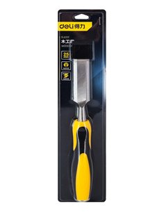 DELI σκαρπέλο ξύλου DL6201 με αντιολισθητική λαβή, 25mm